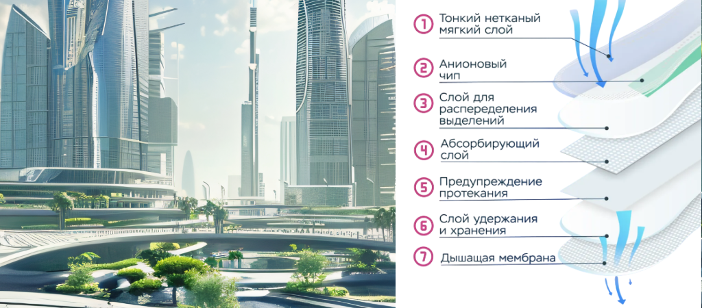 Умные прокладки с анионовым чипом Secrets Lan анионовые прокладки для критических дней